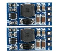 Jadeshay Convertidor Boost, 2 Piezas Convertidor de módulo Elevador CC-CC Placa de módulo regulador de Voltaje pequeño for Motor LED Entrada de 7 W 2,6-5,5 V a Salida 5 V/6 V/9 V/12 V ND0412SA