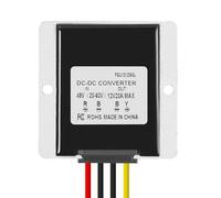 Jadeshay Convertidor Reductor DC 36V 48V a 12V,Regulador de Voltaje 20-60V a 12V 20A IP68 Impermeable Módulo Fuente Alimentación Buck Converter Adaptador,para Coche Camión Vehículo Barco Solar