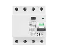 Jadeshay Disyuntor Diferencial 63A 30mA RCCB Tipo A Interruptor Diferencial Magnetotermico 63A Disyuntor de Corriente Residual con Protección Contra Fugas,Sobrecargas y Cortocircuitos EKL11-63 AC400V