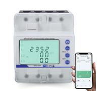 Jadeshay Disyuntor WiFi,100A 380V Interruptor WIFI Inteligente Temporizador con Medición de Consumo de Energía y Protección de Sobrecarga,Compatible con Tuya,Smart Life,Alexa,Google Home