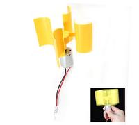 Jadeshay Generador de Electricidad Eólico,0.55W 5.5m/s Mini Generador de Aerogeneradores Kit Generador de Viento Vertical Modelo de Enseñanza de Bricolaje