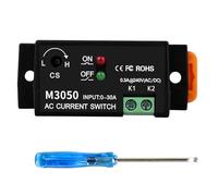 Jadeshay Interruptor de Detección de Corriente CA M3050 Sensor de Corriente Normalmente Abierto Montaje en Carril DIN Módulo de Alarma Relé 240V para Monitorización de Corriente Alterna