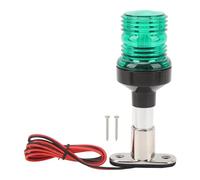 Jadeshay Luz De Ancla Para Barco, Luz De Popa LED Redonda Impermeable De 2NM Con Base De Acero Inoxidable Para Pontón De Yate Y Barco De Pesca(verde)