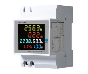 Jadeshay Medidor de Energía,AC 40-300V 100A Contador Electrico Digital Multifuncional Voltímetro Amperímetro para Medición del Consumo Eléctrico Voltaje Corriente Factor Potencia Frecuencia