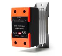 Jadeshay Módulo de Relé de Estado Sólido SSR-40DA Relé de Semiconductor Monofásico Entrada 3-32V CC Salida 24-480V CA con Radiador Módulo,Montaje en Riel Din