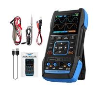 Jadeshay Osciloscopio Digital,Osciloscopio Portátil 3 en 1 Kit de Osciloscopio con Ancho de Banda 10 kHz Prueba de Transistor,9999 Contar Multímetro y Generador de Señal de Salida Cuadrada PWM Funcion