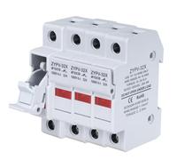 Jadeshay Portafusibles,4 Piezas Portafusibles Fotovoltaico Solar Base de Fusibles 32A DC1000V ZYPV-32X con Indicación de Fusibles Soplados para Fusibles Portafusibles Fotovoltaicos de 10 * 38 mm
