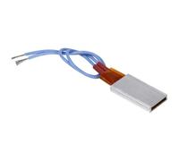 Jadeshay PTC Elemento de Calefacción AC DC 12V Universal Placa Calefactora Placa de Calentamiento Shell de Aluminio Cerámico Placa de Calefacción Constante de Temperatura Termostático 110℃ 3W-10W