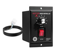 Jadeshay Regulador de Velocidad Motor 220V Controlador de Velocidad para Motor AC Monofásico 400W PWM 90-1700 rpm Control de Giro Reversible Compatible con Motores YYDJ YCJT YYCJ YCJFK