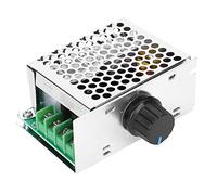 Jadeshay Regulador de Voltaje 500W 220V DC Controlador de Velocidad del Motor Electrónico Gobernador para Motor Ventilador Temperatura Tensión con Interruptor de Velocidad Infinitamente Variable