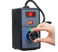 Jadeshay Regulador de Voltaje, AC 220V 10A 4000W SCR Regulador de Voltaje electrónico Gobernador Atenuador Termostato Motor Controlador de Velocidad del Ventilador (Paquete de 6)