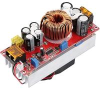 Jadeshay Regulador de Voltaje,DC10-60V a DC12-97V Convertidor Transformador Step Up Boost 1500W 30A Voltaje Constante y Corriente Constante Alimentación Módulo con Disipación del Calor de Ventilador