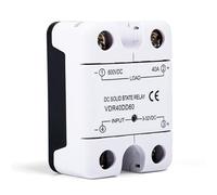 Jadeshay Relé de Estado Sólido, Módulo de Relé Estado Sólido SSR-40DA 250V CC a CC Entrada de 3-32V CC Salida de 0-250V CC (40A 600V)