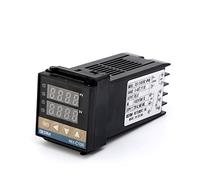 Jadeshay Relé de Termostato,0-400 °C Ajustable Controlador de Temperatura Inteligente Regulador de Temperatura PID Control 220V REX-C100 FD02-M*AN para Energía Eléctrica e Industrial,Salida de Relé
