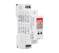 Jadeshay Relé Temporizador GRT8-X1 Relé Temporizado Electrónico Multifunzione con Display Digitale Rosso 20 Modalità 0.1s-99 Giorni Alimentazione 1SPDT AC/DC 12V-240V per Guida DIN