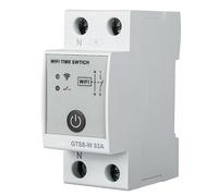 Jadeshay Reloj Programador WiFi Interruptor Horario Inteligente Control Remoto por App Tuya 30 Programaciones Diarias Instalación en Carril DIN Control de Aire Acondicionado y Bomba 2P 63A AC220V