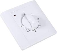 Jadeshay Temporizador Mecánico,AC220V 10A 30min Interruptor de Tiempo Regresiva Temporizador de Zócalo para Electrodomésticos y Bomba de Control