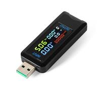 Jadeshay USB Tester,4.5-36V 0-5A Voltímetro Amperímetro Digital LCD Pantalla Medidor de Potencia Capacidad de Carga Detector de Mesa de Prueba