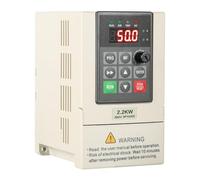Jadeshay Variador de frecuencia VFD trifásico 380V Entrada y Salida 2,2 kW refrigeración rápida y protección múltiple Modelo Industrial JLS-E-4T-2.2GB (con Cable de extensión de 2 m)