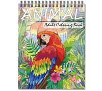 Jadeso Libro Colorear Adultos, 30 Patrones y Diseños únicos De Animales, Libro Para Colorear Adultos, Libros De Colorear Para Adultos, Encuadernación Espira, Tamaño A4 Colouring