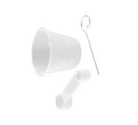 JADEWaa Juego de herramientas para hornear, cuchara medidora, acero inoxidable, removedor de masa, accesorios para máquinas de pan