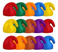 Jadive 15 Piezas Dwarf Hat Gorros de Bruja Hada y Pitufo Sombrero de Fiesta para Adultos Accesorios para Disfraces de Hada de Jardín para Halloween Carnaval y Navidad