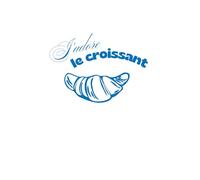 J'adore Le Croissant Cover French Notebook: Beautiful Gift Notebook Journal for Friends and Family, Teens and Adults, School Booklet