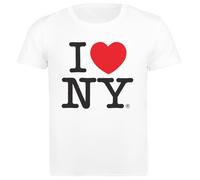 J'adore New York Classic Camiseta Básica Algodón Blanca Hombre Cotton Male T-Shirt White Men