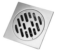 Jadpes Desagüe de Piso, Escurridor de Ducha con compuerta de desechos, Cubierta Gruesa de Drenaje de Piso de baño Anti-Olor Cuadrado de Acero Inoxidable para Drenaje de Piso de Deso