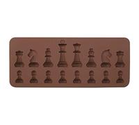 Jadpes Molde de Silicona para Chocolate en Forma de Ajedrez, Reutilizable para Decoración de Pasteles, Bandeja de Caramelos, DIY