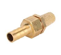 Jadpes Piedra de Burbuja de Arenisca Dorada para Acuarios, Tanques de | Base de cobre, arenisca superfina, difusor de burbujas finas, 4,9 cm de longitud