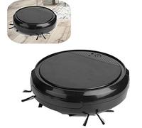 Jadpes Robot de Barrido Inteligente, Aspirador de Robot de Barrido Inteligente Ultravioleta Inteligente Multifuncional para Pelo de Mascotas, Alfombra y Piso Duro(Negro)