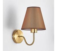 Jadssox Aplique de pared de tela con aplique de pared de cabecera moderno, lámpara de pared con brazo, accesorio de iluminación de cabecera de cuello de cisne con acabado dorado, luces de lectura de m