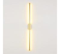 Jadssox Aplique de pared LED moderno, aplique de pared lineal, iluminación, lámpara de montaje en pared larga, accesorio de iluminación de pared de metal minimalista para dormitorio, pasillo, escalera