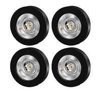 Jadssox Foco de techo de 4 piezas Luz de disco LED Foco de montaje en superficie Debajo del armario, Gabinete de cocina Accesorio de iluminación debajo del mostrador, Luces de imagen y Mini focos de a
