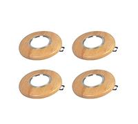 Jadssox Foco LED empotrado Foco de techo de madera para interiores Foco empotrable de montaje empotrado, 4 piezas Focos direccionales Lámparas decorativas para galería Sala de estar Dormitorio Pasillo