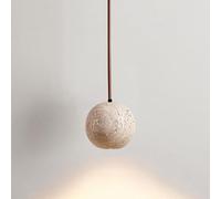 Jadssox lámpara colgante de piedra natural de luz colgante de globo lámpara de iluminación suspendida de techo LED, luces colgantes de bola de piedra nórdica para dormitorio, cocina, isla, sala de est