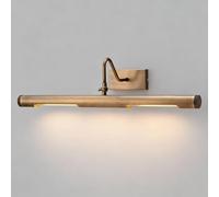 Jadssox Lámpara De Espejo Lineal Ajustable For Baño Con Luz De Tocador De Cobre De 58cm, Luces De Imagen Industriales, Apliques De Tira Larga, Luces De Montaje En Pared Sobre Espejo De Tocador