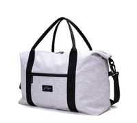 Jadyn Bolsa de Viaje Lola, Bolsa de Viaje para Fin de Semana/Noche, Bolsa de Gimnasio para Mujeres, Hombres, Gris Brezo, Talla única, Bolsa de Viaje