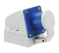 Jäger Direkt Conector de Pared con Tapa abatible Azul