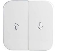 Jäger Doppelwippe für mechan. Wippen Jalousieschalter, alpinweiss Doble balancín mecánico Interruptor para persianas, Color Blanco, 1