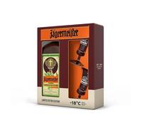JÄGERMEISTER - Licor de Hierbas Limited Retro Edition 700 ml + 2 Copas, con 56 Ingredientes Naturales