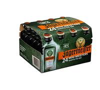 JÄGERMEISTER - Licor de Hierbas Pack 24 x 20 ml, con 56 Ingredientes Naturales