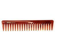 Jäneke Peine de peinado AMBER Supercomb de aprox. 19 cm, peine para mechas, peine de pelo de dientes extragruesos, color ámbar (71 AMB)