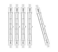 Jaenmsa Bombilla Halógena R7S 200w,230V 2000lm Regulable R7s Bombillas Halógenas R7S 118mm,J118 T3 LED R7S Alternativa,2700K Bombilla Lineal de Doble Cabezal,Para Campana de Cocina,5 Paquetes