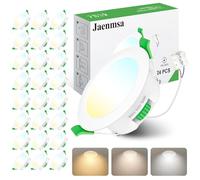 Jaenmsa Focos Led Empotrables Techo 230V, 4W Foro Ø 55-65 mm Ip44, Regulable, Downlight Led Ojos De Buey, Cálido 3000K Neutro 4000K Frío 6500K, Focos Interior Techo, 24er