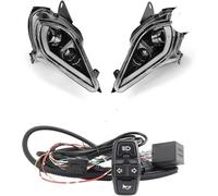 Jaeooai Conjunto de faros delanteros para motocicleta E24 ATV para Raptor 700R 700 YFZ450 YFZ450R YFZ450X para Wolverine Conjunto de faros de motocicleta