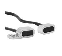 Jaeooai Indicadores de motocicleta Para Giro para luz de señal, 1 par indicadores LED delanteros para motocicleta para Harley para Touring Electra Glide 0917 Softail Slim 1521(A)
