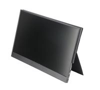Jaerb Pantalla de Computadora FHD, Monitor Portátil 178 Grados Ampliamente Compatible 100-240V 15.6in con Interfaz Multimedia HD para PC (Enchufe de la UE)