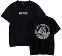 JAFCUE Europa Y América Josiah Queen Impresa Camiseta, Estilo Hip Hop Harajuku Cuello Tripulación Manga Corta Tops Casuales, Camisetas Unisex para Hombres Y Mujeres(XS-3XL)(3,XS)